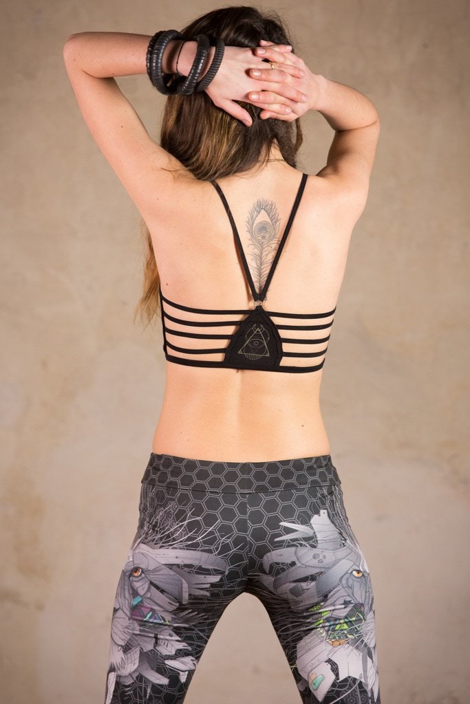 Cyberpunk Leggings | Leggings for Women | Futuristic Clothing | Yoga Leggings | Psy Leggings | Leggings Lion Color