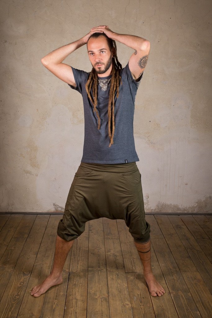 Harem Shorts | Ninja Pants | Rave Shorts | Samurai Pants | Cyberpunk | Pumphose | Drop Crotch Pants | Pant Cooltech Army