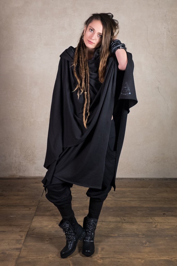 Kimono Robe | Star Wars Cosplay or Jedi Costume | Cyberpunk | Plus Size Kimono | Festival Kimono | Kimono Tron Black