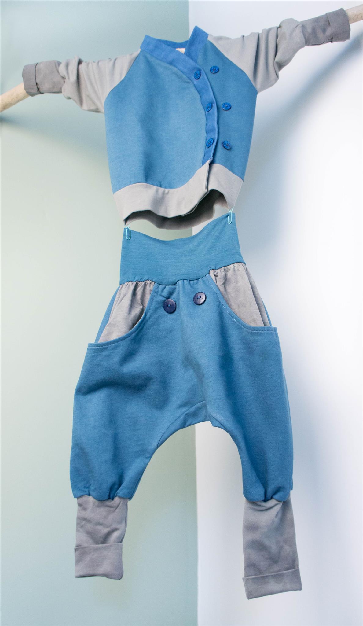 Kids Kimono Blue/Grey