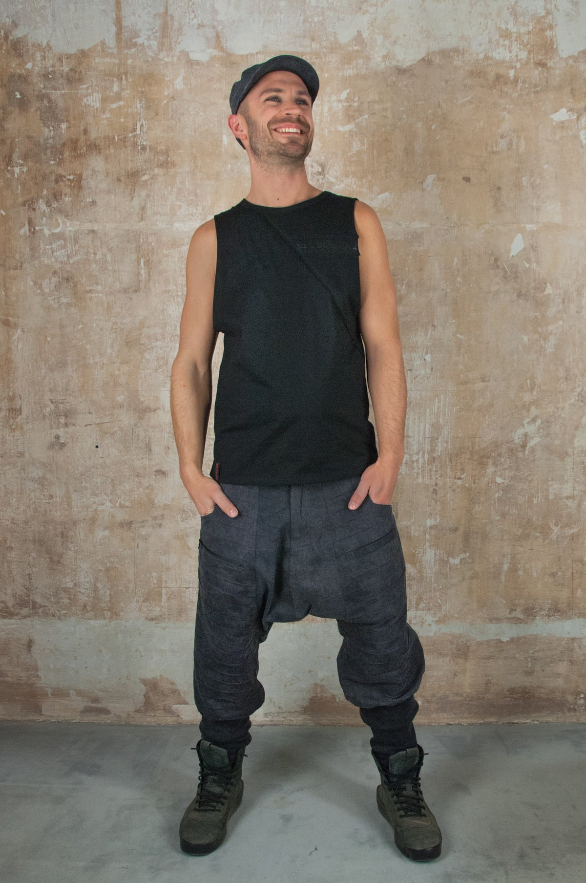 Rib Low Crouch Pant