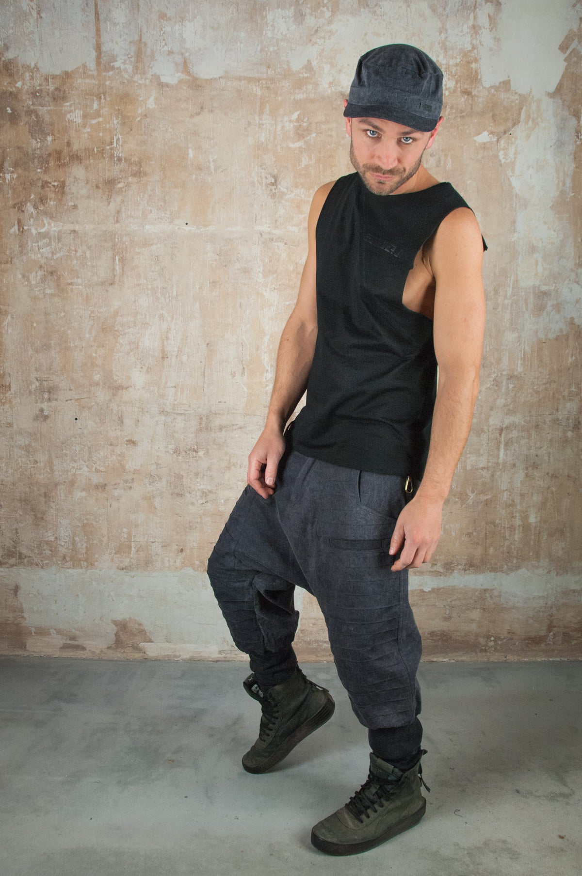 Rib Low Crouch Pant