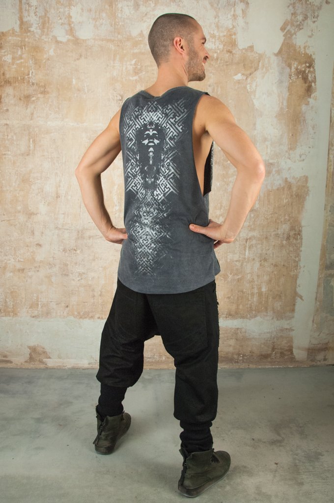 Voodoo Swastika Shirt Grey