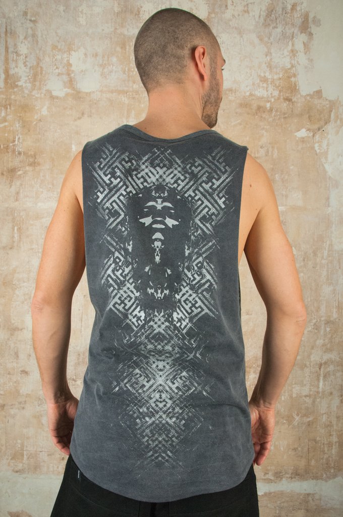 Voodoo Swastika Shirt Grey
