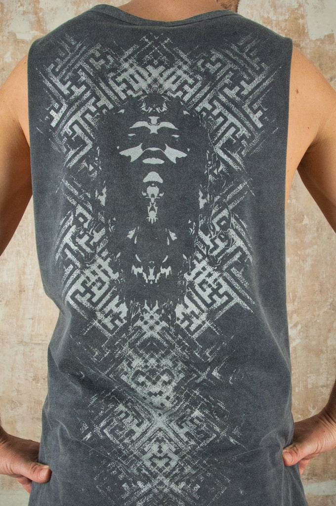 Voodoo Swastika Shirt Grey
