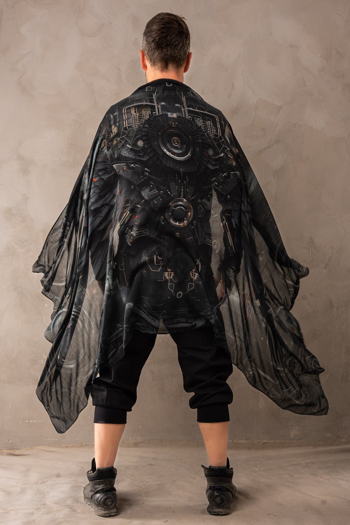Modal Scarf Dark Crow