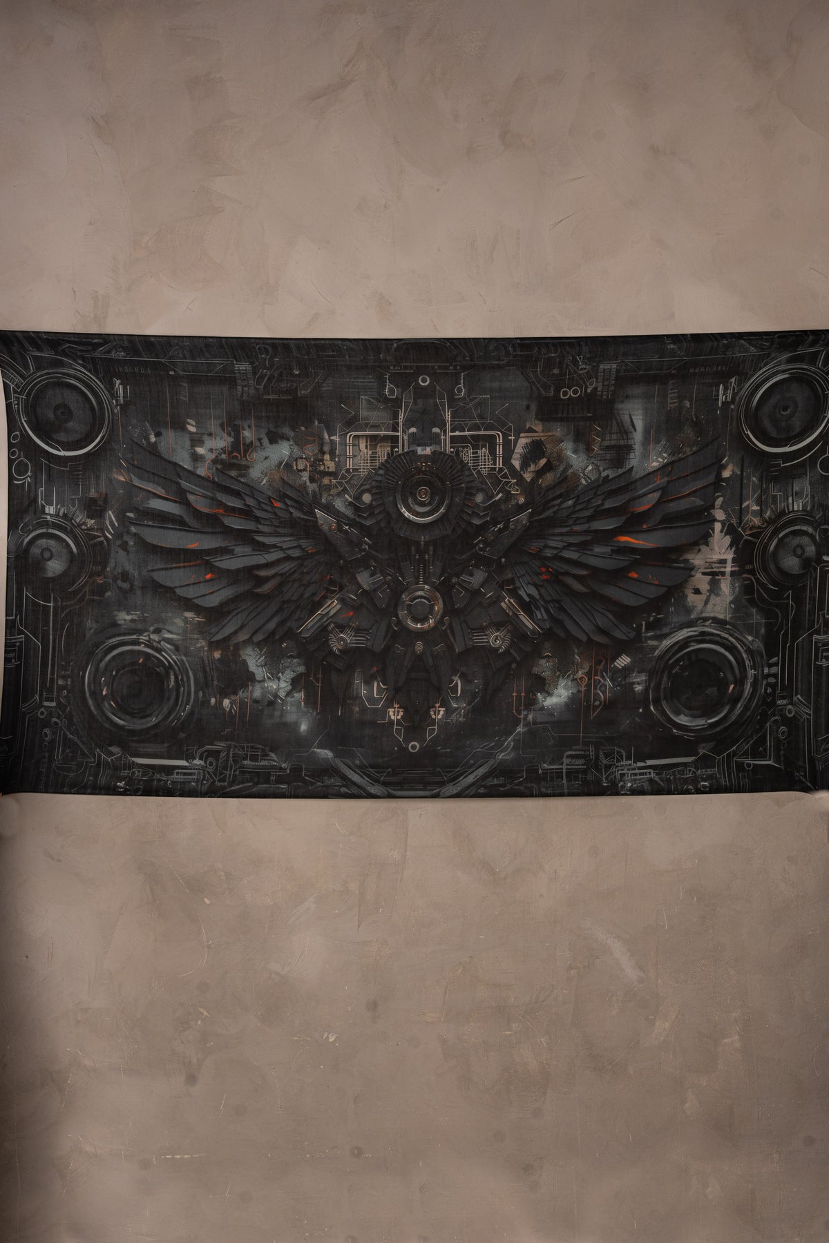 Modal Scarf Dark Crow