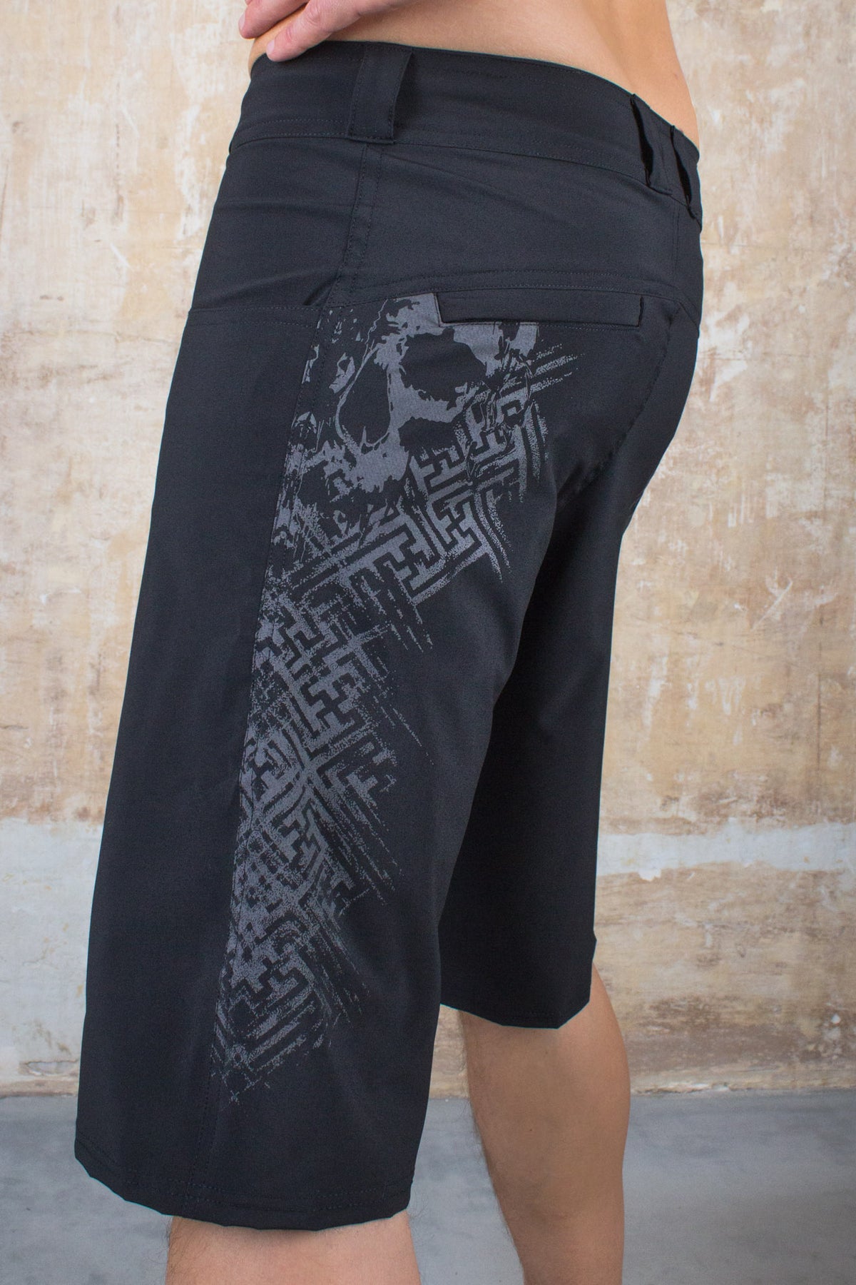 Skull Geometric Summer Shorts