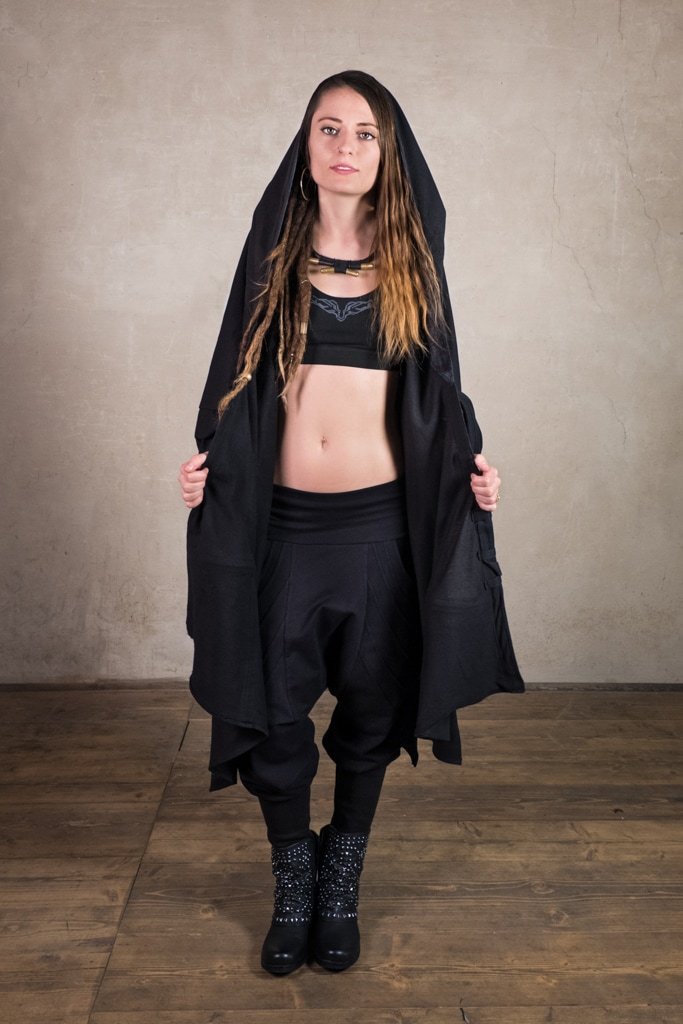 Kimono Robe | Star Wars Cosplay or Jedi Costume | Cyberpunk | Plus Size Kimono | Festival Kimono | Kimono Tron Black