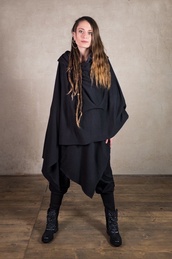 Kimono Robe | Star Wars Cosplay or Jedi Costume | Cyberpunk | Plus Size Kimono | Festival Kimono | Kimono Tron Black