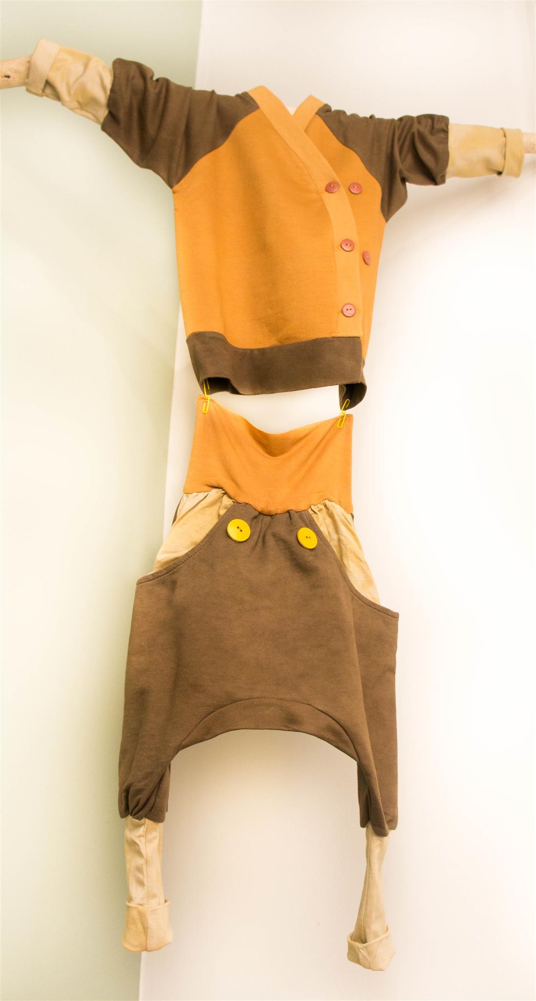 Kids Kimono Beige/Brown