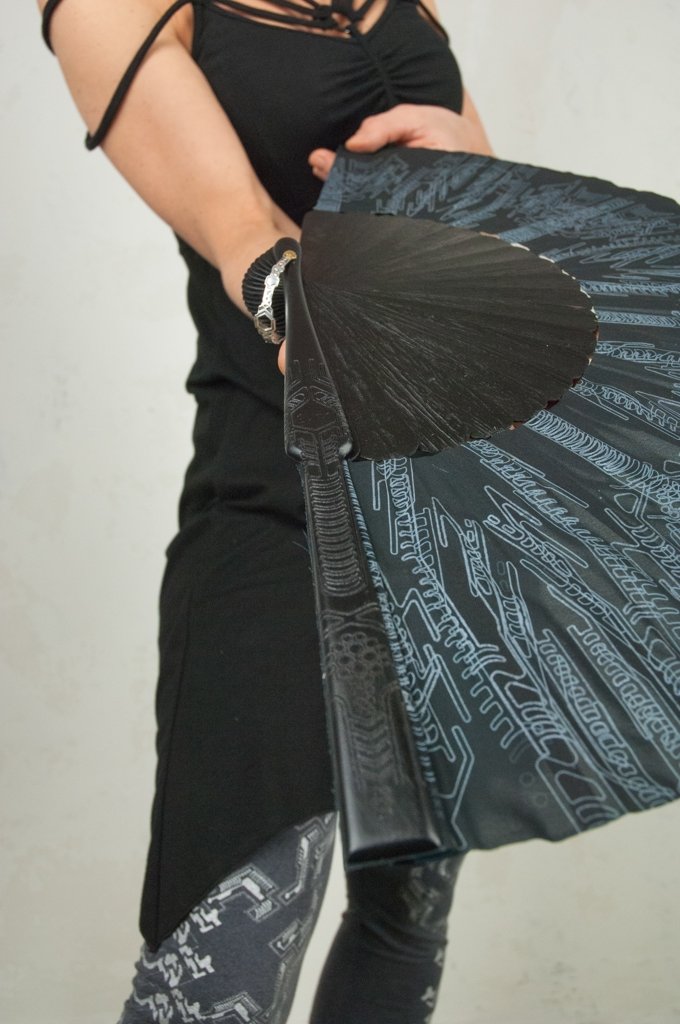 Handfan Ankita Silver Big