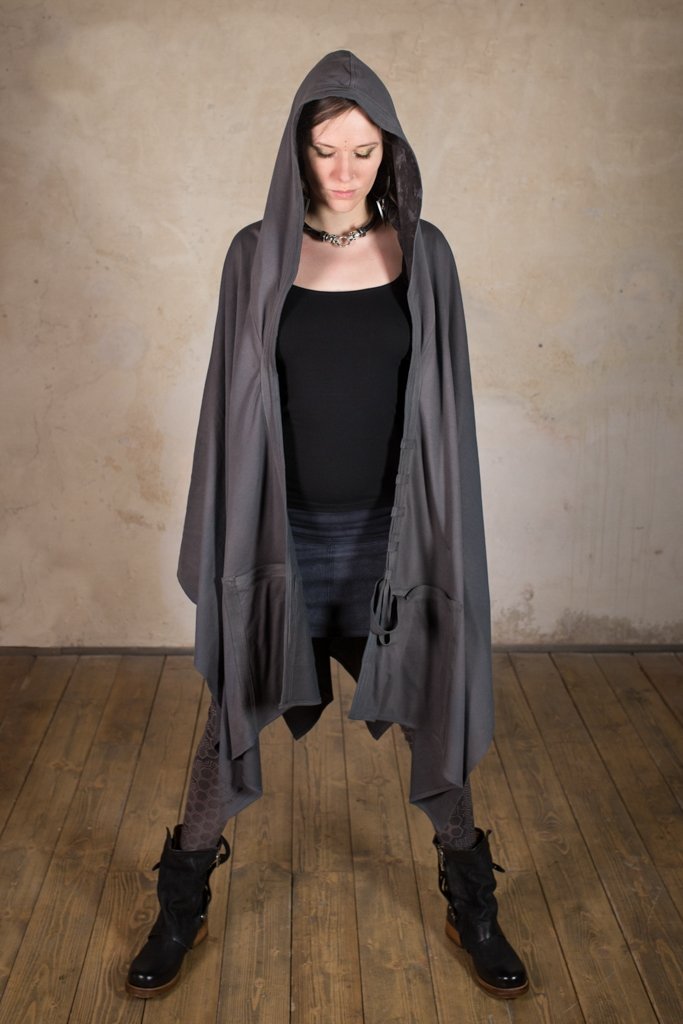 Kimono Robe | Star Wars Cosplay or Jedi Costume | Cyberpunk | Plus Size Kimono | Festival Kimono | Kimono Tron Grey