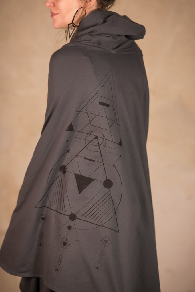 Kimono Robe | Star Wars Cosplay or Jedi Costume | Cyberpunk | Plus Size Kimono | Festival Kimono | Kimono Tron Grey