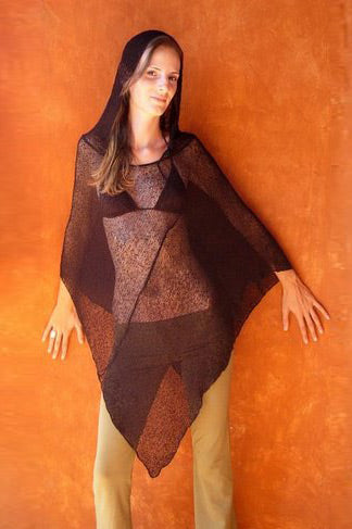 Hooded Net Poncho