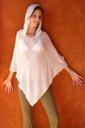 Hooded Net Poncho